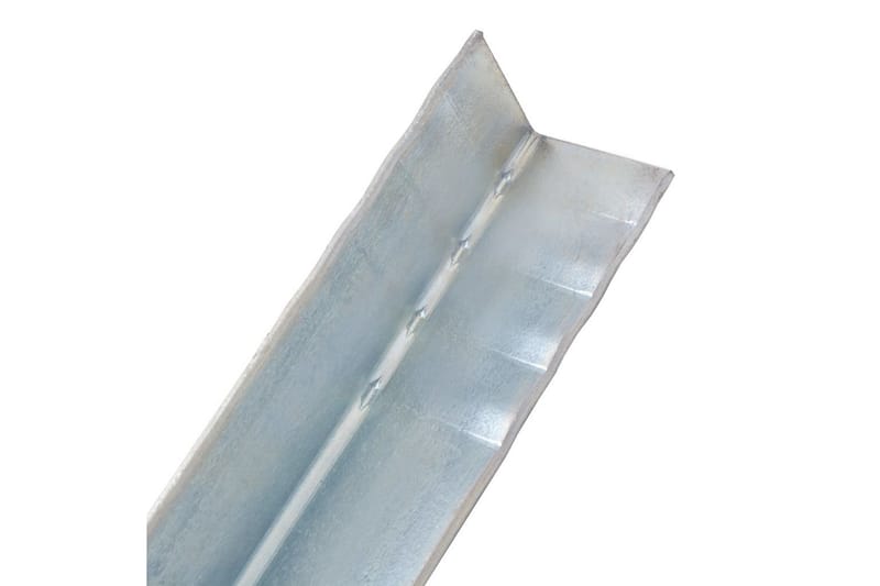 L- formet jordanker 2 stk galvanisert stål 5x5x50 cm - Hus & oppussing - Bygg - Spiker, skrue & innfesting