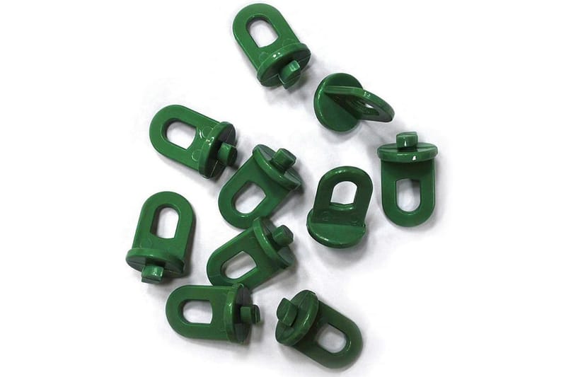 Plantehenger 10-pk 3x2x1,5 cm - Grønn - Hus & oppussing - Bygg - Spiker, skrue & innfesting