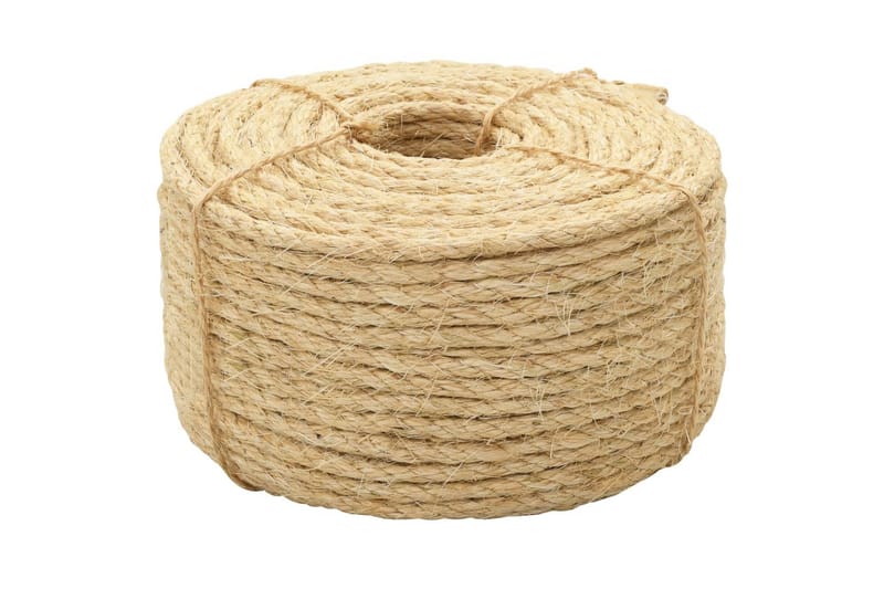 Tau 100% sisal 8 mm 100 m - Hus & oppussing - Bygg - Spiker, skrue & innfesting