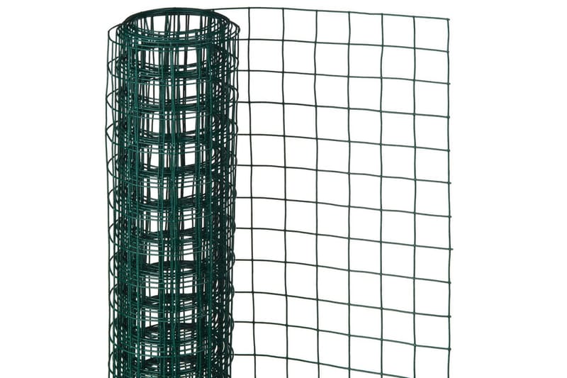 Nature Gjerdenetting firkantet 1x2,5 m 25 mm plastbelagt stå - grønn - Ståltråd & metalltråd