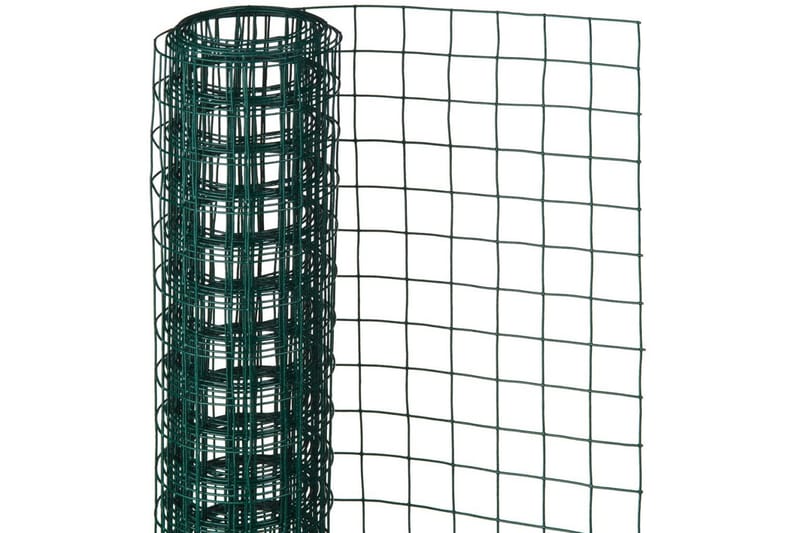 Nature Gjerdenetting0,5x2,5m 13mm plastbelagt stål - Grønn - Ståltråd & metalltråd