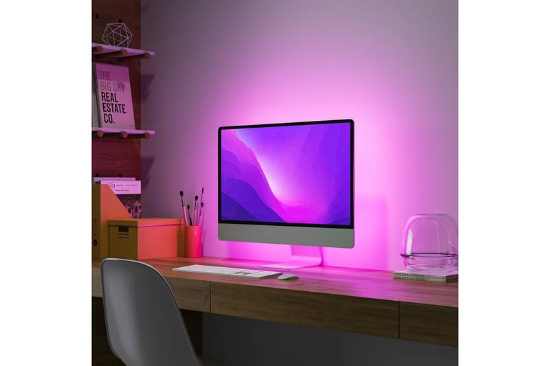 Trio Lighting Screen LED-stripe for 21” skjerm 1,2 m svart RGB - Belysning - Innendørsbelysning & Lamper - Dekorasjonsbelysning