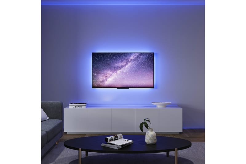 Trio Lighting Screen LED-Stripe for 51” Skjerm 3 m Svart RGB - Belysning - Innendørsbelysning & Lamper - Dekorasjonsbelysning