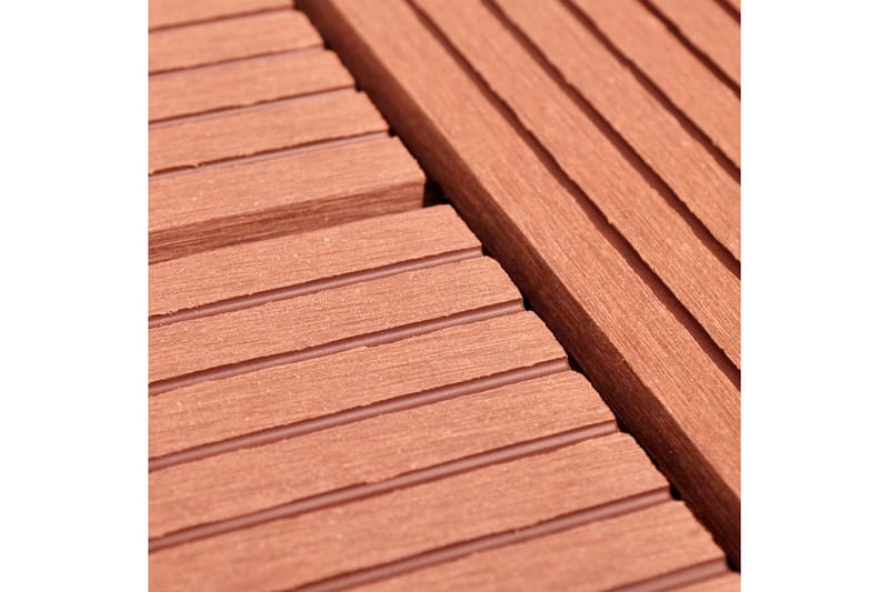 11stk 30 x 30 cm Brune Terrassefliser WPC 1 m² - Hus & oppussing - Bygg - Tre & virke - Heller & terrassevirke - Kompositthelle