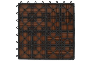 Terrassebord 22 stk 30x30 cm 2 kvm WPC brun - Hus & oppussing - Bygg - Tre & virke - Heller & terrassevirke - Trehelle & gulvhelle