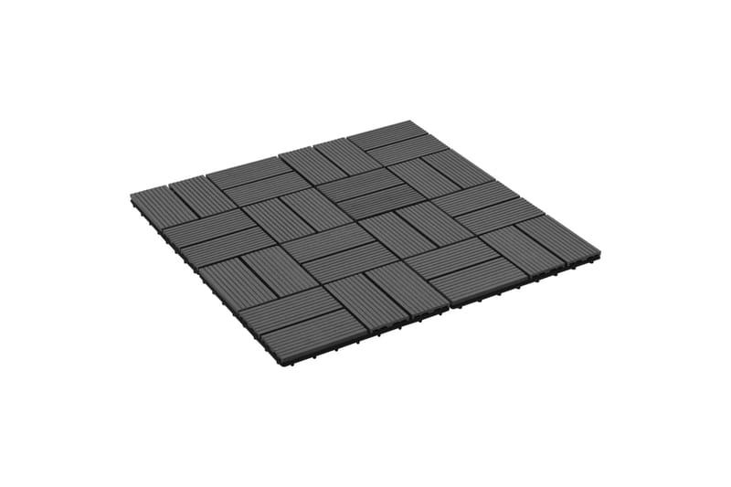 Terrassebord 22 stk 30x30 cm 2 kvm WPC svart - Hus & oppussing - Bygg - Tre & virke - Heller & terrassevirke - Trehelle & gulvhelle