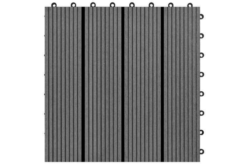 Terrassebord 22 stk 30x30cm 2 kvm WPC grå - Verandagulv & terrassebord - Treheller & trefliser balkong - Utegulv & tregulv - Trehelle & gulvhelle