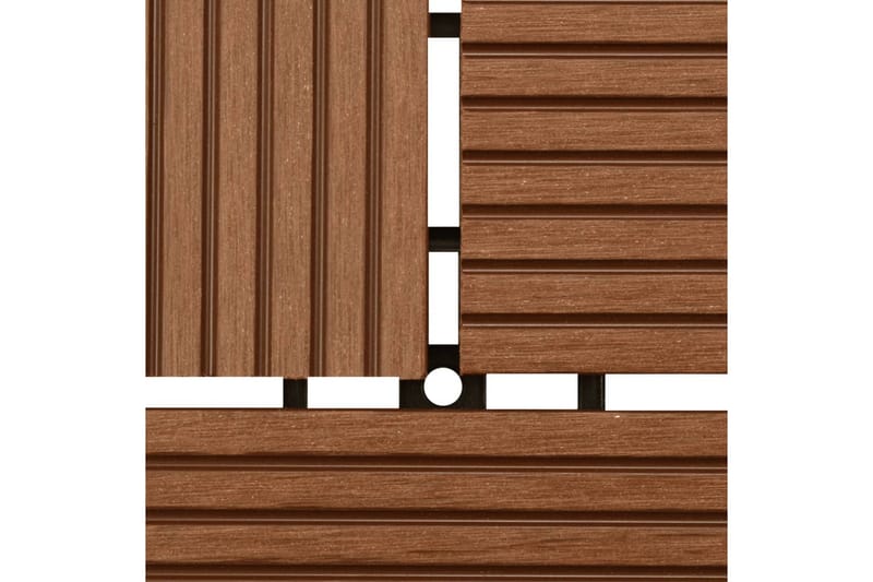 Terrassebord 22 stk WPC 30x30 cm 2 kvm WPC brun - Verandagulv & terrassebord - Treheller & trefliser balkong - Utegulv & tregulv - Trehelle & gulvhelle