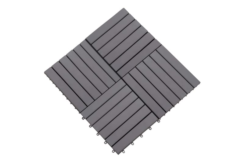 Terrassebord 30 stk gråvasket 30x30 cm heltre akasie - Grå - Verandagulv & terrassebord - Treheller & trefliser balkong - Utegulv & tregulv - Trehelle & gulvhelle