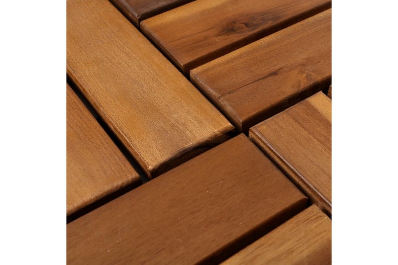 Terrassebord 30 x 30 cm Akasie Sett med 30 - Hus & oppussing - Bygg - Tre & virke - Heller & terrassevirke - Trehelle & gulvhelle