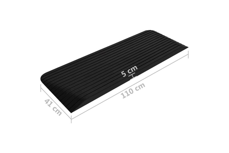 Terskelrampe 110x41x5 cm gummi - Hus & oppussing - Bygg - Tre & virke - Sokkel & lister - Terskel & nivålist