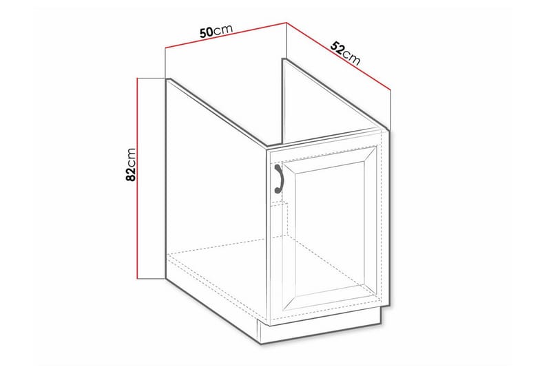 Templemore Kjøkkenskap 50 cm - Hus & oppussing - Kjøkken & bad - Kjøkken & vaskerom
