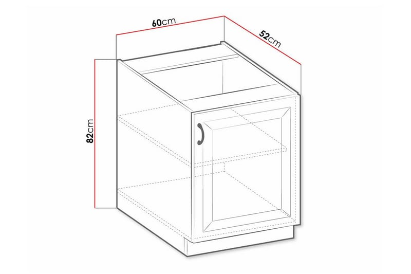 Templemore Kjøkkenskap 60 cm - Hus & oppussing - Kjøkken & bad - Kjøkken & vaskerom
