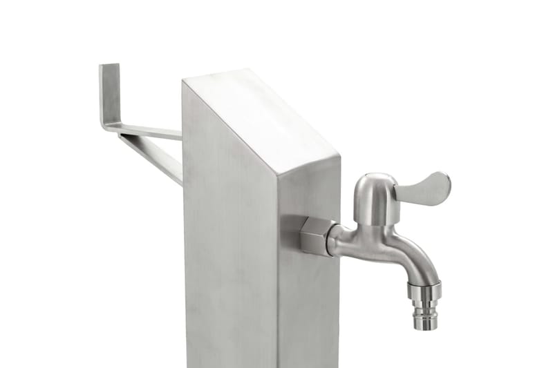 Vannsøyle for hage rustfritt stål firkantet 95 cm - Hus & oppussing - Bygg - Vann & avløp - Ventiler