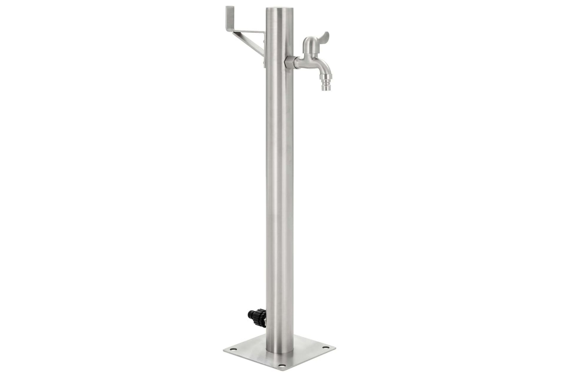 Vannsøyle for hage rustfritt stål rund 65 cm - Hus & oppussing - Bygg - Vann & avløp - Ventiler