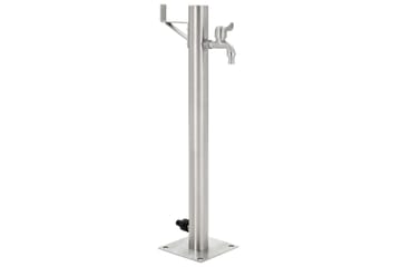 Vannsøyle for hage rustfritt stål rund 65 cm - Hus & oppussing - Bygg - Vann & avløp - Ventiler