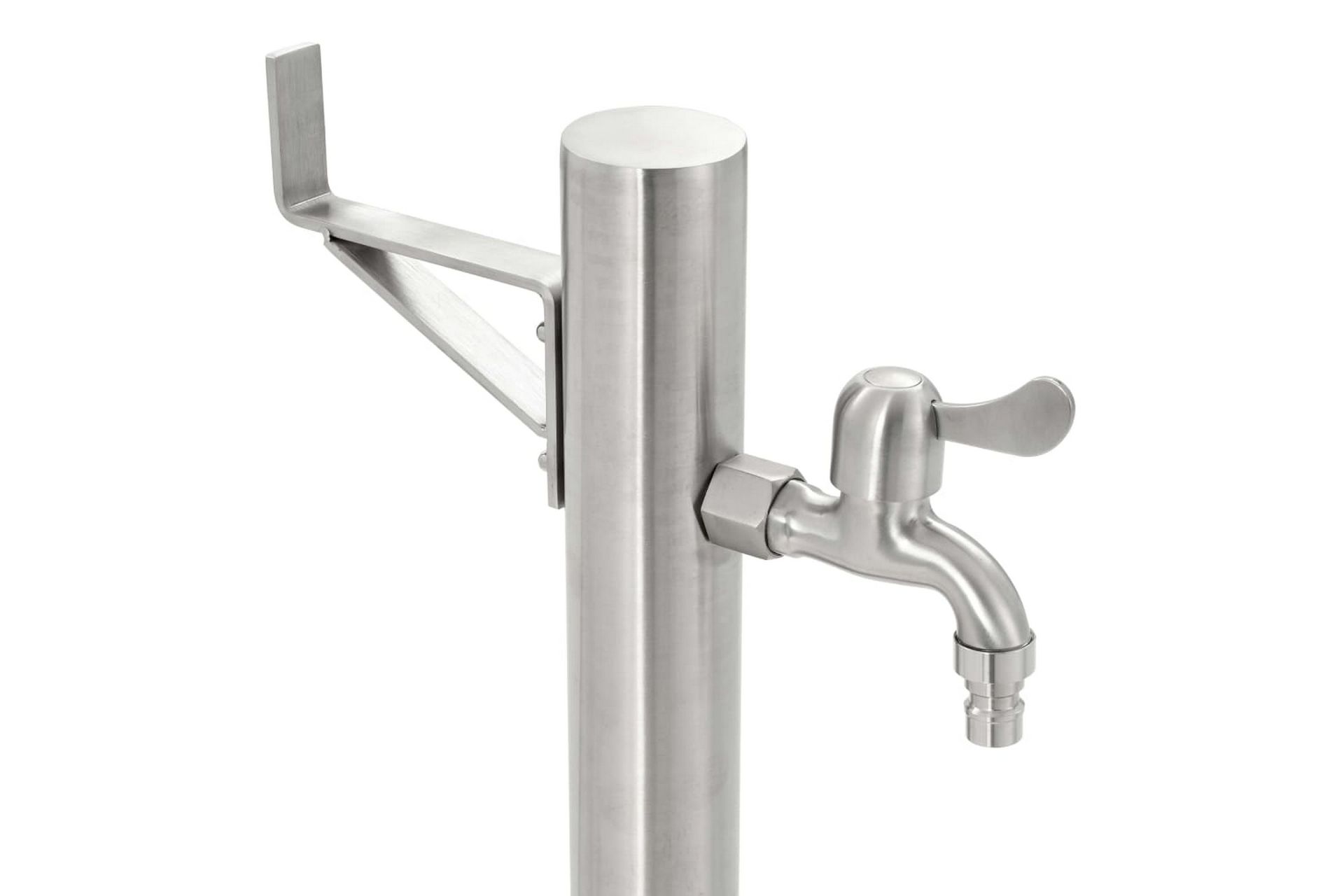 Vannsøyle for hage rustfritt stål rund 65 cm - Hus & oppussing - Bygg - Vann & avløp - Ventiler