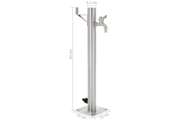Vannsøyle for hage rustfritt stål rund 65 cm - Hus & oppussing - Bygg - Vann & avløp - Ventiler