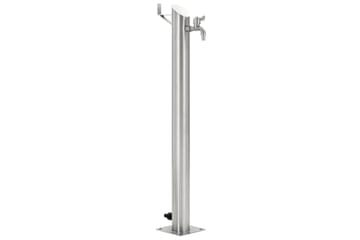 Vannsøyle for hage rustfritt stål rund 95 cm - Hus & oppussing - Bygg - Vann & avløp - Ventiler