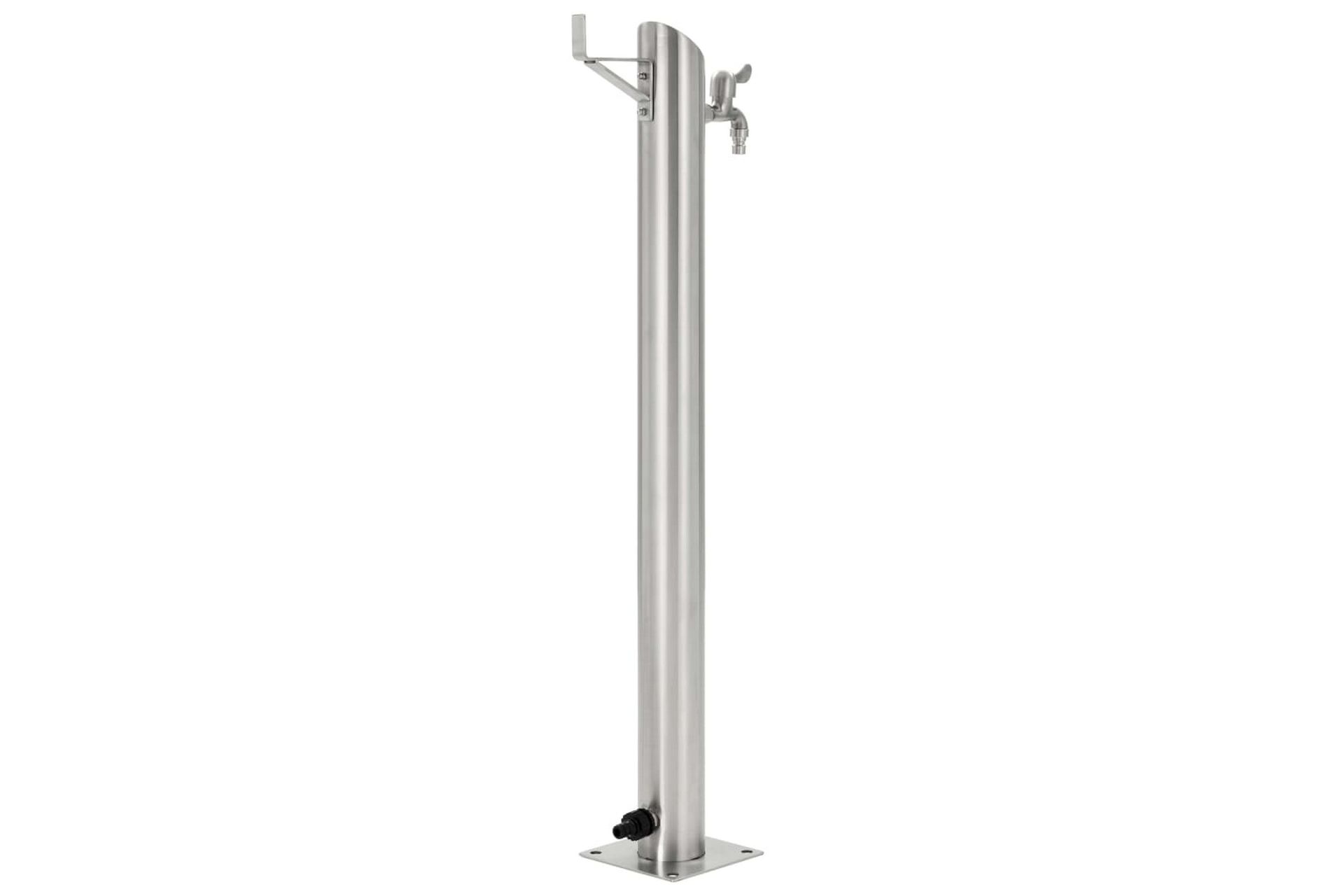 Vannsøyle for hage rustfritt stål rund 95 cm - Hus & oppussing - Bygg - Vann & avløp - Ventiler