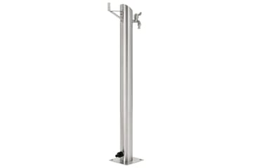 Vannsøyle for hage rustfritt stål rund 95 cm - Hus & oppussing - Bygg - Vann & avløp - Ventiler