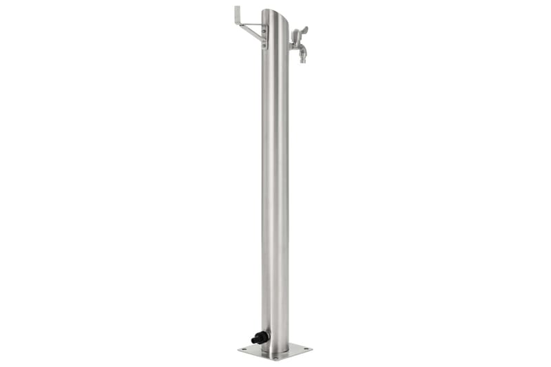 Vannsøyle for hage rustfritt stål rund 95 cm - Hus & oppussing - Bygg - Vann & avløp - Ventiler