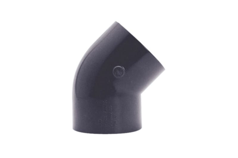 Vinkel PVC Planet Pool 45° Ø 50 mm - Hus & oppussing - Bygg - Vann & avløp - Rør & rørdeler