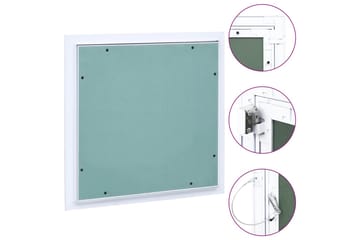 Inspeksjonsluke med aluminiumsramme og gipsplate 200x200 mm - Hus & oppussing - Bygg - Vinduer - Vindustilbehør - Vindusskodder
