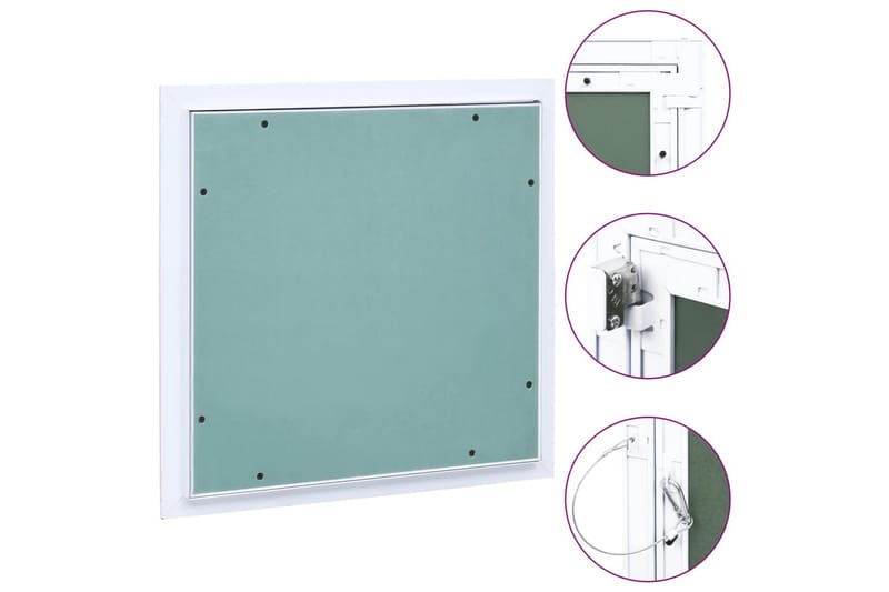 Inspeksjonsluke med aluminiumsramme og gipsplate 200x200 mm - Hus & oppussing - Bygg - Vinduer - Vindustilbehør - Vindusskodder