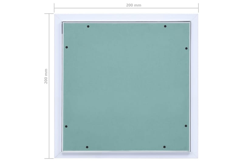 Inspeksjonsluke med aluminiumsramme og gipsplate 200x200 mm - Hus & oppussing - Bygg - Vinduer - Vindustilbehør - Vindusskodder