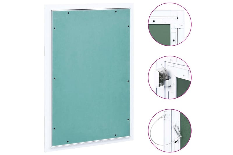 Inspeksjonsluke med aluminiumsramme og gipsplate 300x600 mm - Hus & oppussing - Bygg - Vinduer - Vindustilbehør - Vindusskodder