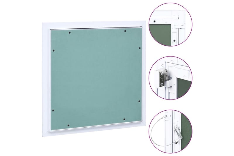 Inspeksjonsluke med aluminiumsramme og gipsplate 400x400 mm - Hus & oppussing - Bygg - Vinduer - Vindustilbehør - Vindusskodder