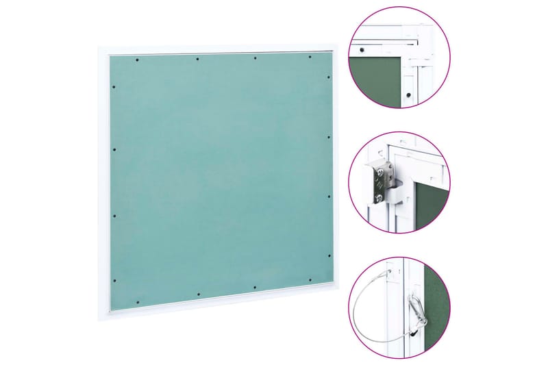 Inspeksjonsluke med aluminiumsramme og gipsplate 500x500 mm - Hus & oppussing - Bygg - Vinduer - Vindustilbehør - Vindusskodder