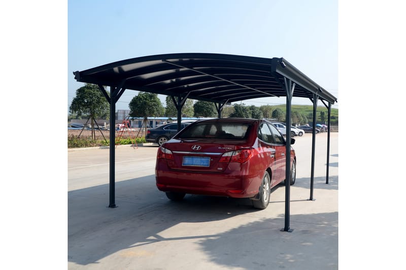 Carport 17,25m² - Ekstra høy - Svart - Hus & oppussing - Garasje & verksted - Carport