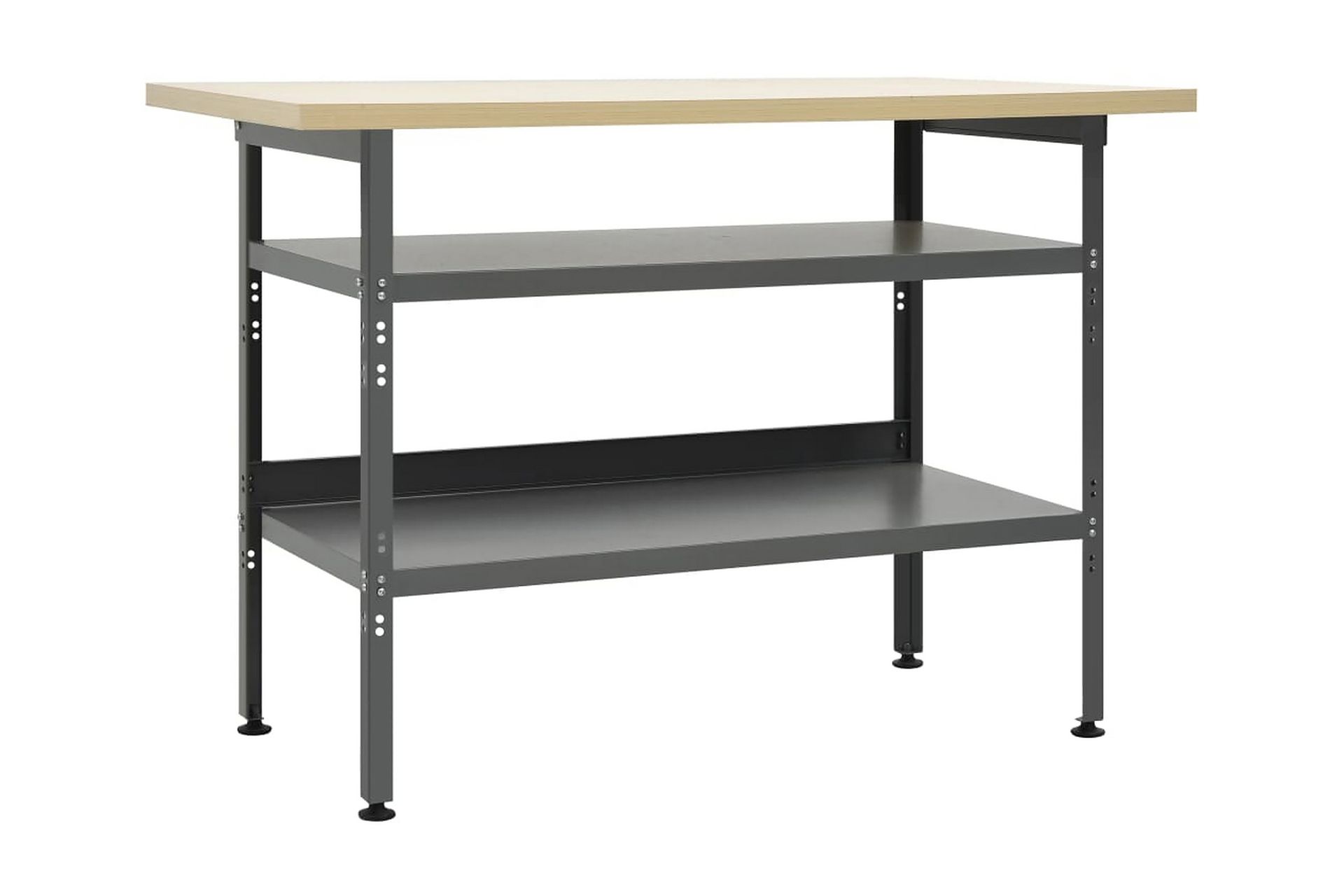Arbeidsbenk grå 120x60x85 cm stål - Hus & oppussing - Garasje & verksted - Garasjeinteriør & garasjeoppbevarin