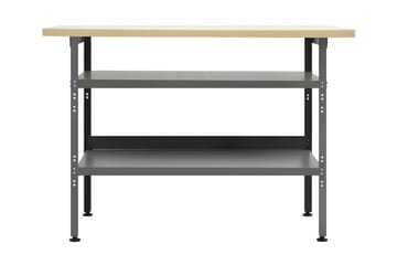 Arbeidsbenk grå 120x60x85 cm stål - Hus & oppussing - Garasje & verksted - Garasjeinteriør & garasjeoppbevarin