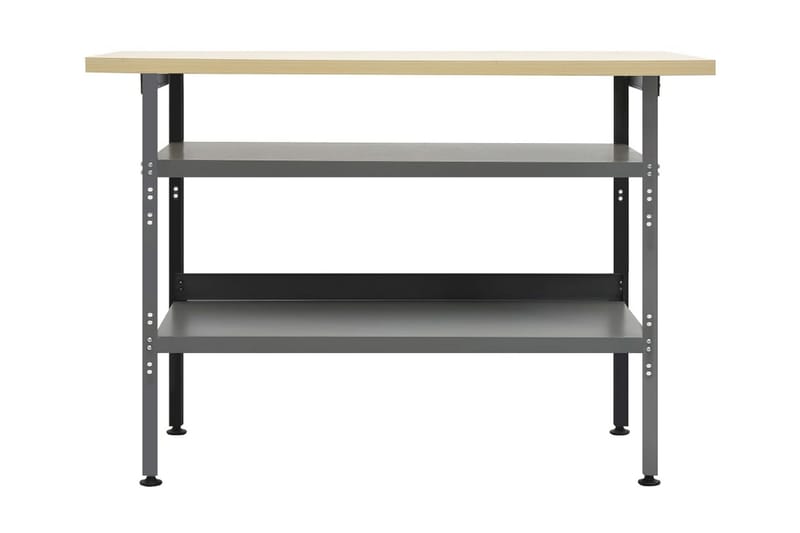 Arbeidsbenk grå 120x60x85 cm stål - Hus & oppussing - Garasje & verksted - Garasjeinteriør & garasjeoppbevarin