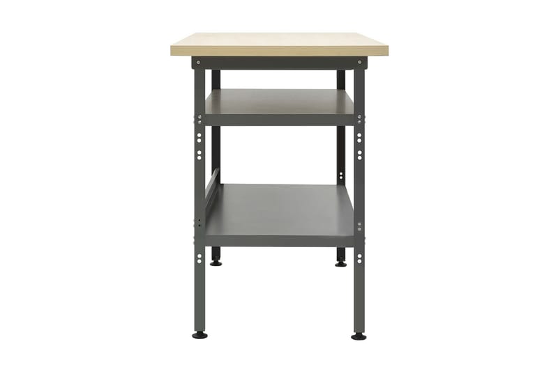 Arbeidsbenk grå 120x60x85 cm stål - Hus & oppussing - Garasje & verksted - Garasjeinteriør & garasjeoppbevarin