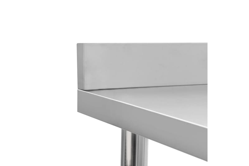 Arbeidsbord for kjøkken m. bakplater 100x60x93 stål - Hus & oppussing - Garasje & verksted - Garasjeinteriør & garasjeoppbevarin