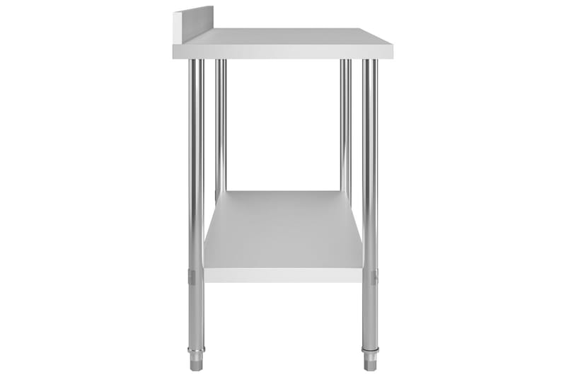 Arbeidsbord for kjøkken m. bakplater 120x60x93 stål - Hus & oppussing - Garasje & verksted - Garasjeinteriør & garasjeoppbevarin