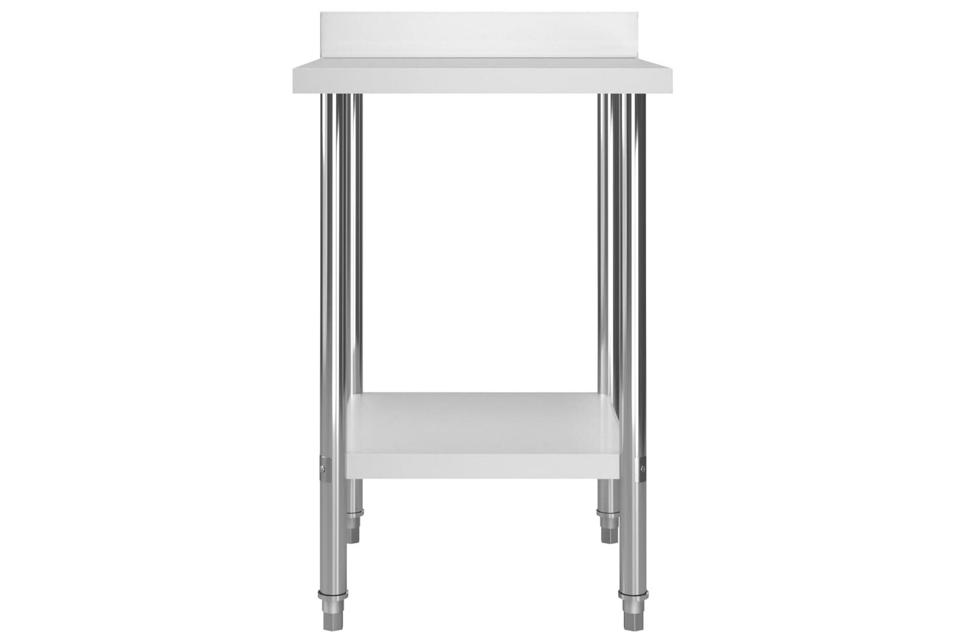 Arbeidsbord for kjøkken m. bakplater 60x60x93 rustfritt stål - Hus & oppussing - Garasje & verksted - Garasjeinteriør & garasjeoppbevarin