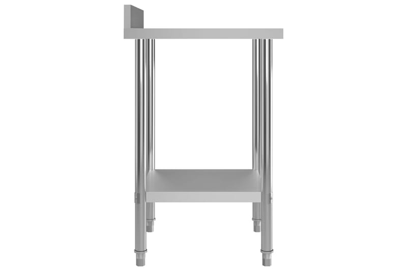 Arbeidsbord for kjøkken m. bakplater 60x60x93 rustfritt stål - Hus & oppussing - Garasje & verksted - Garasjeinteriør & garasjeoppbevarin