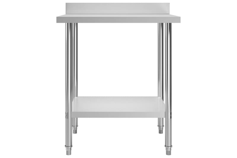 Arbeidsbord for kjøkken m. bakplater 80x60x93 rustfritt stål - Hus & oppussing - Garasje & verksted - Garasjeinteriør & garasjeoppbevarin