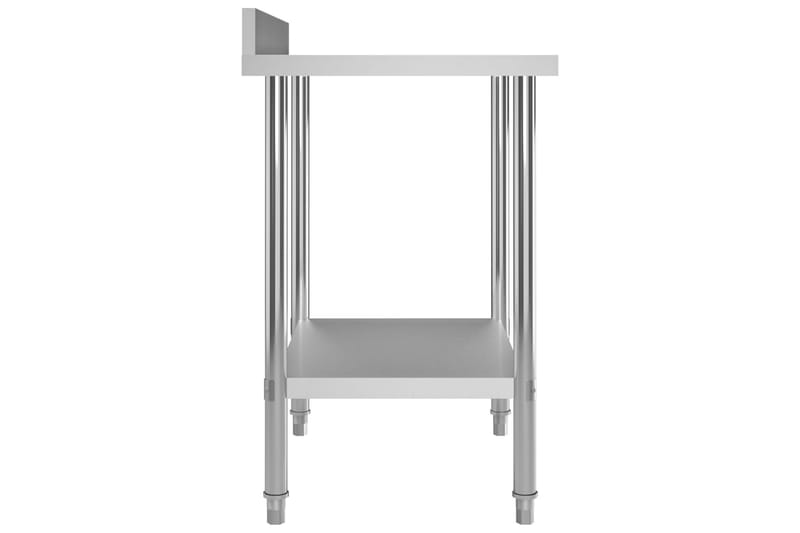 Arbeidsbord for kjøkken m. bakplater 80x60x93 rustfritt stål - Hus & oppussing - Garasje & verksted - Garasjeinteriør & garasjeoppbevarin