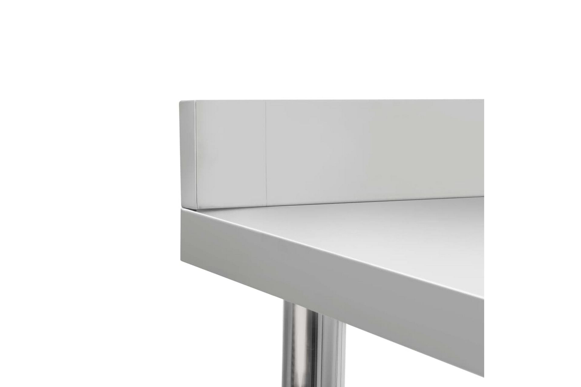 Arbeidsbord for kjøkken m. bakplater 80x60x93 rustfritt stål - Hus & oppussing - Garasje & verksted - Garasjeinteriør & garasjeoppbevarin