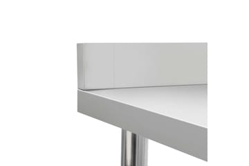 Arbeidsbord for kjøkken m. bakplater 80x60x93 rustfritt stål - Hus & oppussing - Garasje & verksted - Garasjeinteriør & garasjeoppbevarin