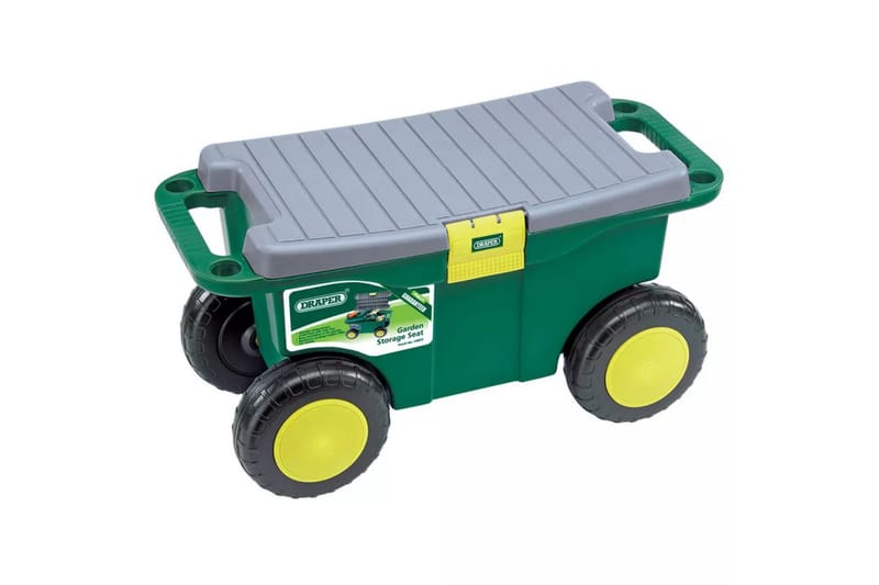 Draper Tools Verktøytralle for hage med sete 56x27,2x30,4 cm - Grønn - Hus & oppussing - Garasje & verksted - Garasjeinteriør & garasjeoppbevarin