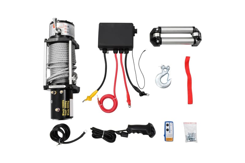 Elektrisk vinsj 12 V 5909 kg - Hus & oppussing - Garasje & verksted - Garasjeinteriør & garasjeoppbevarin