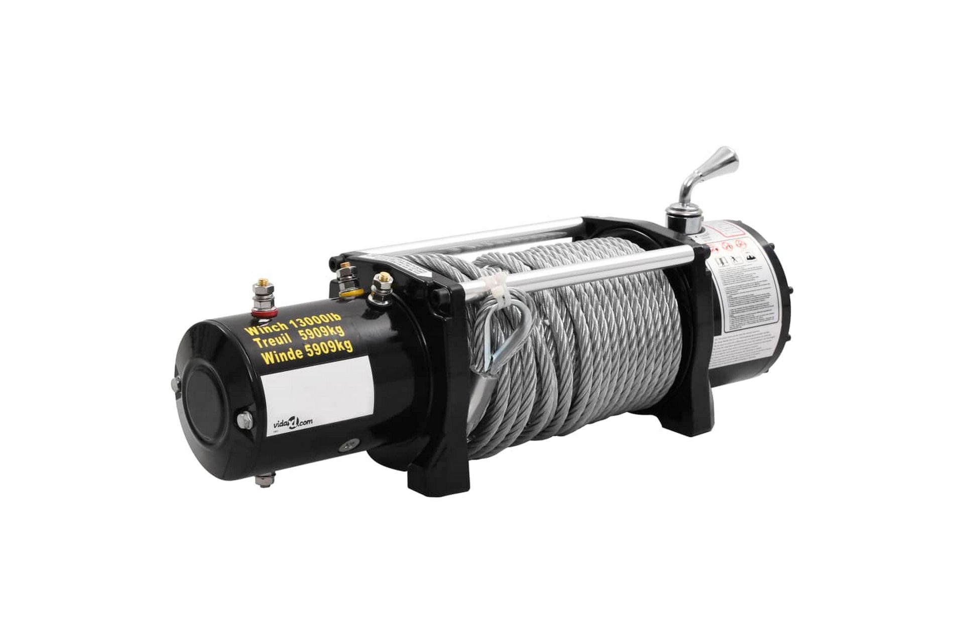 Elektrisk vinsj 12 V 5909 kg - Hus & oppussing - Garasje & verksted - Garasjeinteriør & garasjeoppbevarin