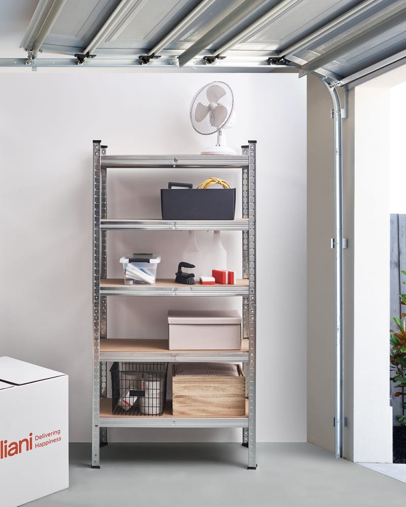 Garasjehyller Xitta 75 cm - Sølv/brun - Hagemøbler - Øvrig utendørs - Tilbehør utendørs - Hyller utendørs